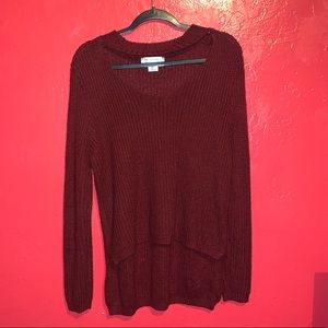 Say What? - Knit sweat shirt front crop